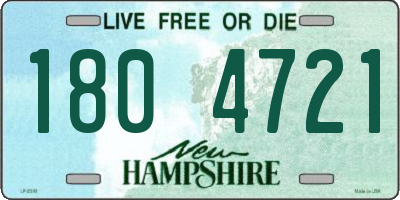 NH license plate 1804721