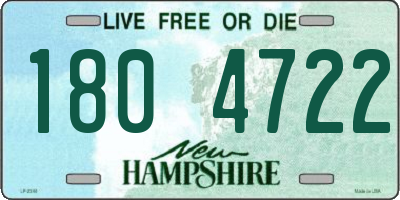 NH license plate 1804722