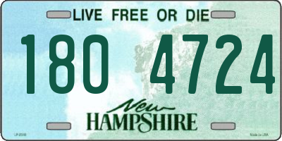 NH license plate 1804724