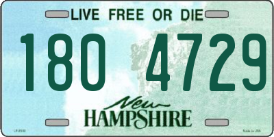NH license plate 1804729