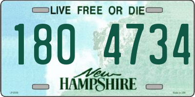 NH license plate 1804734
