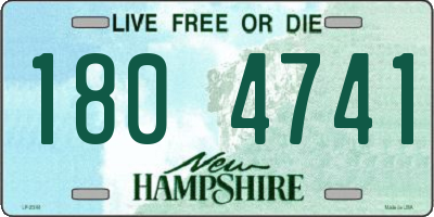 NH license plate 1804741