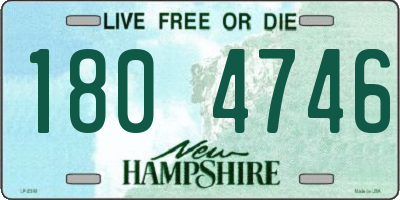 NH license plate 1804746