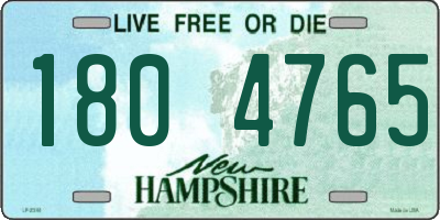 NH license plate 1804765