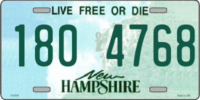 NH license plate 1804768