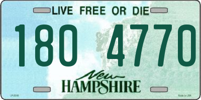 NH license plate 1804770