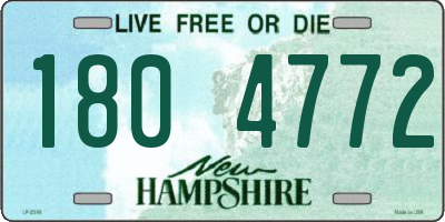 NH license plate 1804772