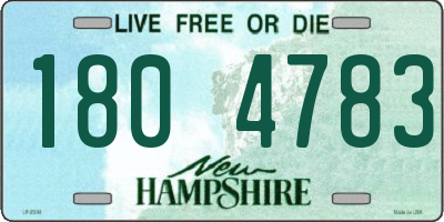 NH license plate 1804783