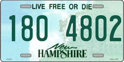 NH license plate 1804802