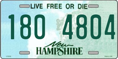 NH license plate 1804804