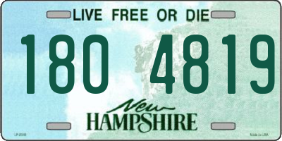 NH license plate 1804819