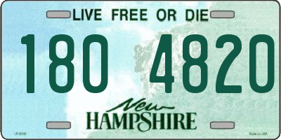 NH license plate 1804820