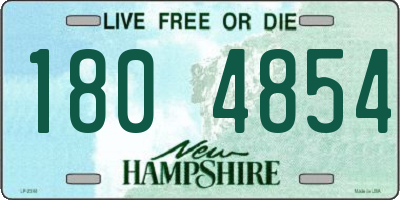 NH license plate 1804854