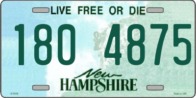 NH license plate 1804875