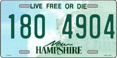 NH license plate 1804904