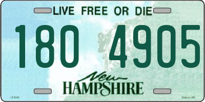 NH license plate 1804905