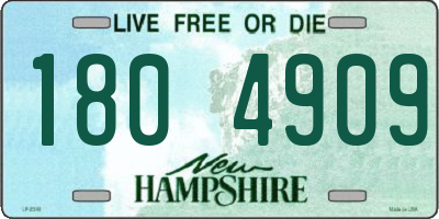 NH license plate 1804909