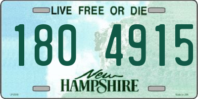 NH license plate 1804915