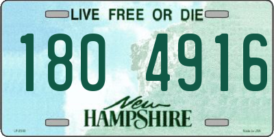 NH license plate 1804916