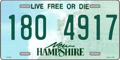 NH license plate 1804917