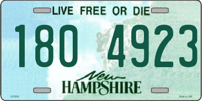 NH license plate 1804923