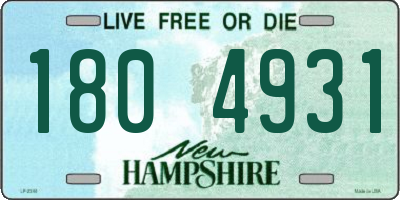 NH license plate 1804931