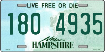 NH license plate 1804935