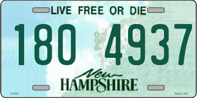 NH license plate 1804937