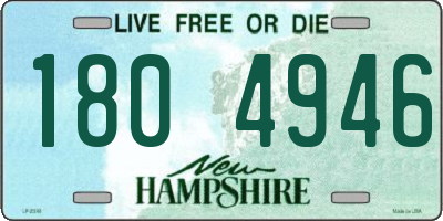 NH license plate 1804946