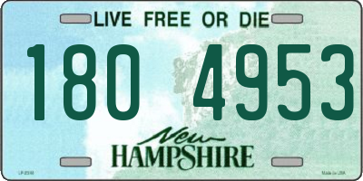 NH license plate 1804953