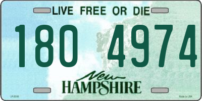 NH license plate 1804974