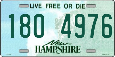 NH license plate 1804976