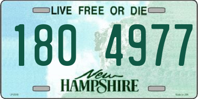 NH license plate 1804977