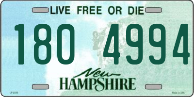 NH license plate 1804994