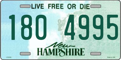 NH license plate 1804995