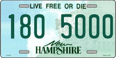 NH license plate 1805000
