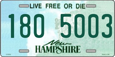 NH license plate 1805003