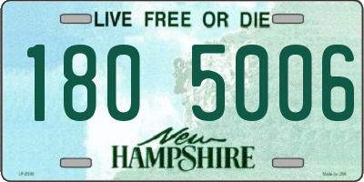 NH license plate 1805006