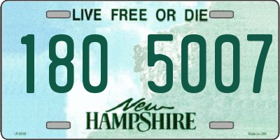 NH license plate 1805007