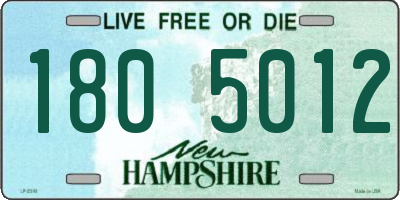 NH license plate 1805012