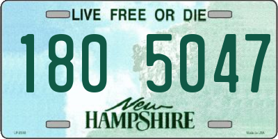 NH license plate 1805047