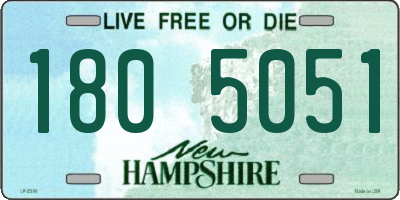NH license plate 1805051