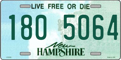 NH license plate 1805064