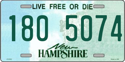 NH license plate 1805074
