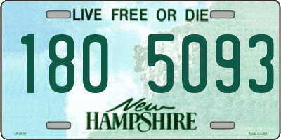 NH license plate 1805093