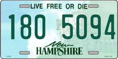 NH license plate 1805094