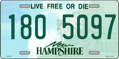 NH license plate 1805097