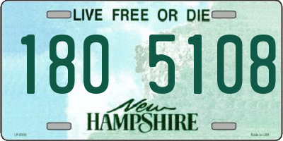 NH license plate 1805108