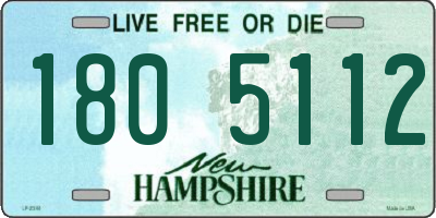 NH license plate 1805112