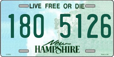 NH license plate 1805126
